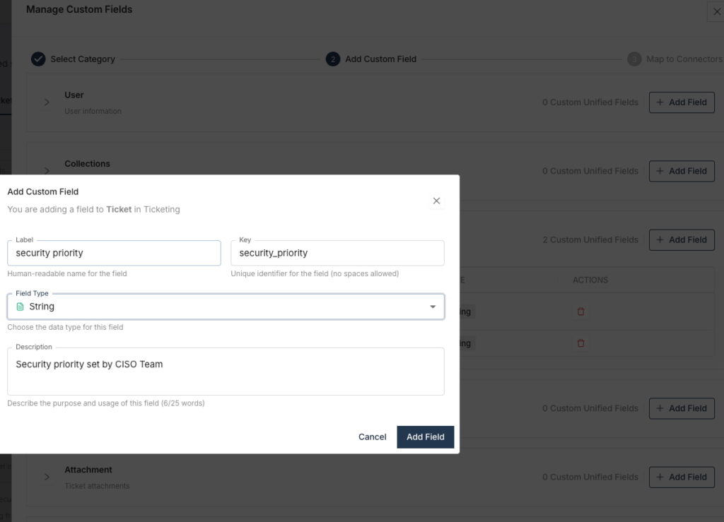 Unizo Schema Studio -- Add a Field